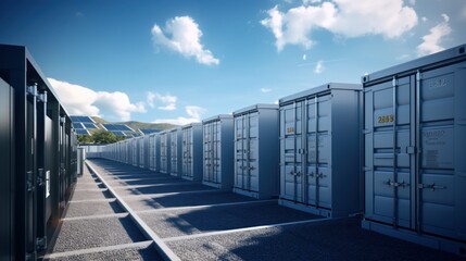 modern battery energy storage system,battery container units with solar and turbine farm