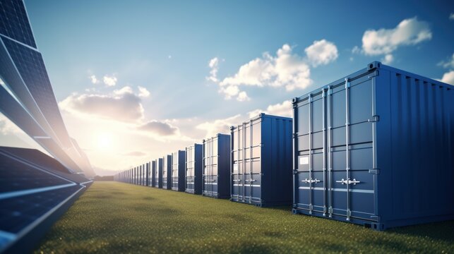 modern battery energy storage system,battery container units with solar and turbine farm