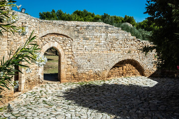 Medieval farmhouse of Balsignano at the archaeological area of Balsignano (10th century), Modugno town, Bari province, Puglia region in souther Italy