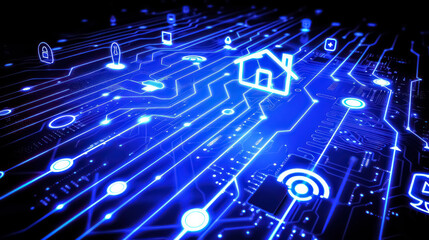 Obraz premium Managing Energy: Harnessing the Potential of Home Automation for Sustainability