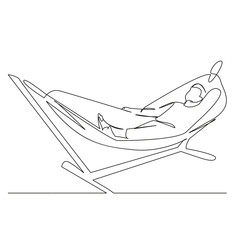 man in a hammock