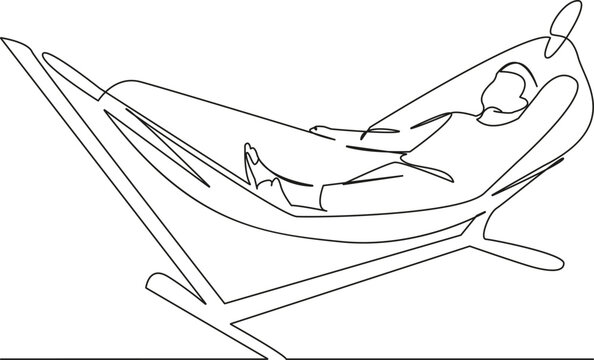 recommend clip art: man in a hammock