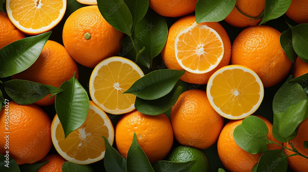 Poster generative ai orange background