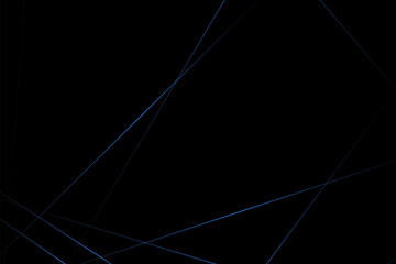 Abstract black with blue lines, triangles background modern design. Vector illustration EPS 10.
