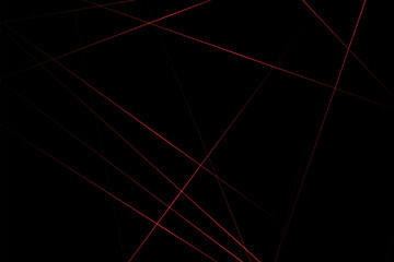 Abstract black with red lines, triangles background modern design. Vector illustration EPS 10.