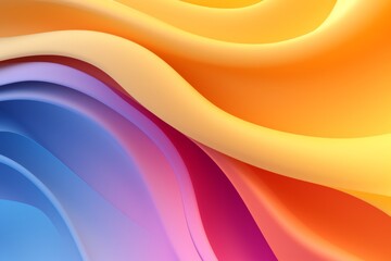Yellow to Blue to Pink to Purple abstract fluid gradient design, curved wave in motion background for banner, wallpaper, poster, template, flier and cover