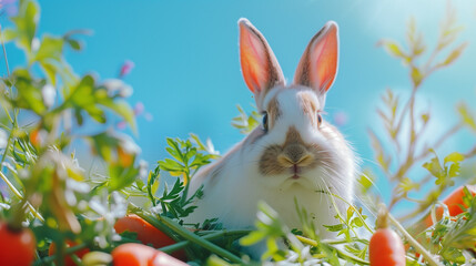 Rabbit found a carrot