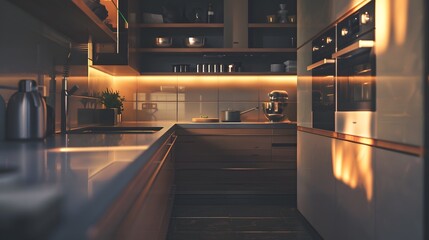 Modern stylish and contemporary kitchen