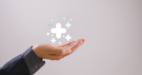 Value added increase benefit concept. Add value more feature. Offer positive thing mindset,...