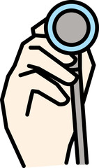 stethoscope illustration icon