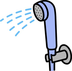 Shower illustration, shower icon vector