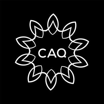 CAQ Letter logo design template vector. CAQ Business abstract connection vector logo. CAQ icon circle logotype.
