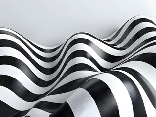 Abstract hypnotic lines background. Black and white spinning tunnel wallpaper. Psychedelic twisted stripes pattern. Rotating spiral knot template for poster, banner, cover. Vector optical illusion