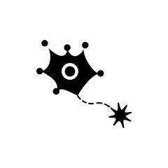 neuron concept line icon. Simple element illustration.neuron concept outline symbol design.