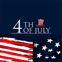 	
happy 4th of July independence day with firework , vektor background, poster, banner, flyer, template	
