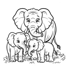 Fototapeta premium cute, elephant, wildlife 