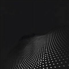 Halftone wave. Monochrome Abstract dot, Gradient halftone dots