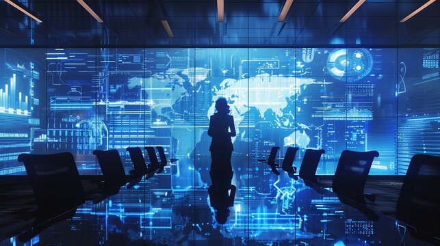 entrepreneur leadership workshop businesswoman presentation on digital innovation