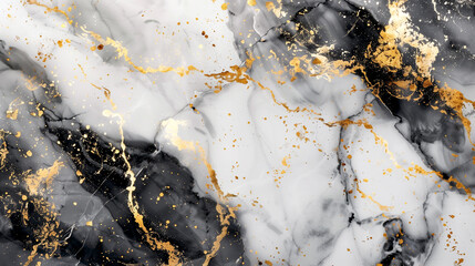 Obraz premium texture of black marble with gold veins
