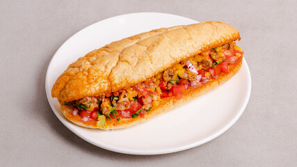 Chicken doner kebab isolated