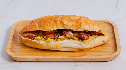 Chicken doner kebab isolated