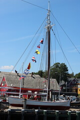 Fototapeta premium Boat Flags