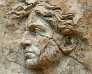 Roman Sculpture, Cracked on the face