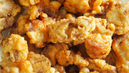 Close up of deep fried pork