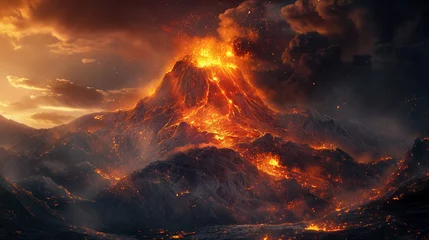 Foto op Canvas volcano © Levon