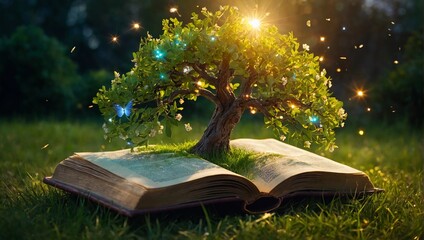 book with tree