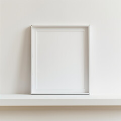 Blank frame with white background
