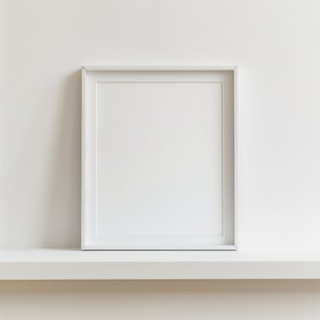 Blank frame with white background
