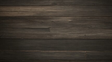 Decayed dark wood planks featuring grain texture and knots  - obrazy, fototapety, plakaty