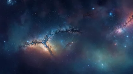Fotobehang Enchanting cosmic spectacle revealing stars, nebulae, and interstellar dust  © Fred
