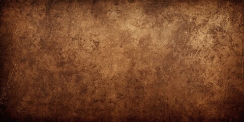 Obraz premium Old brown background with distressed vintage grunge texture in dark earthy chocolate