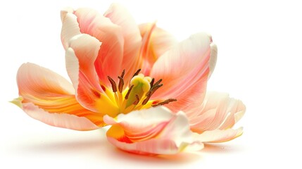 Fototapeta na wymiar spring and summer flowers on white background