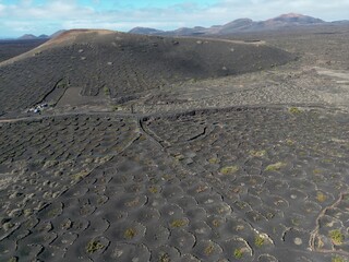 Vigneti Geria su terreni vulcanici a Lanzarote