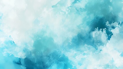 Fototapeta premium Abstract blue watercolor background. Fantasy fractal texture. Digital art. 3D rendering.