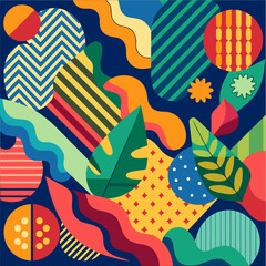 seamless pattern with flowers