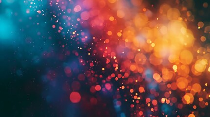 Abstract background with bokeh  defocused lights and stars. Colorful abstract background