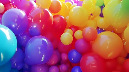 Fototapeta na wymiar Colorful balloons background. Colorful balloons background. Colorful balloons background.