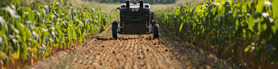 Autonomous farming equipment tending to crops without human intervention