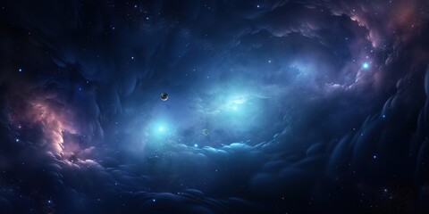 Obraz premium A cosmic style with planets stars or galaxies.