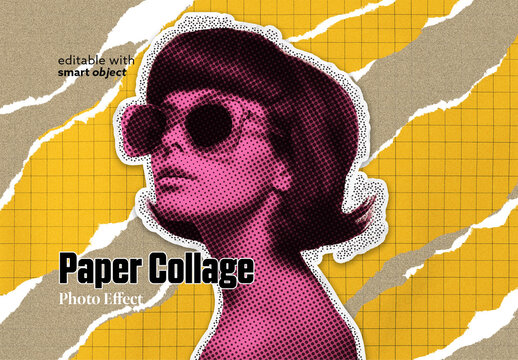 Paper Collage Photo Effect