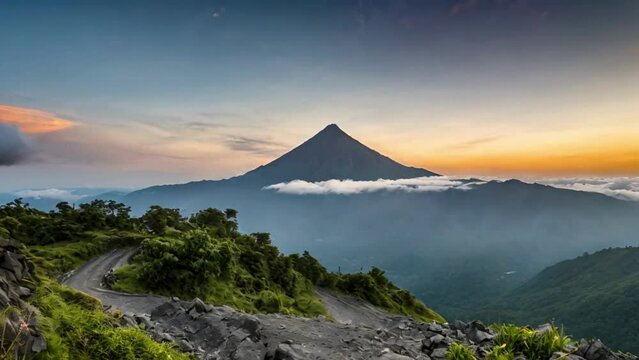 Ascent of Mount Merapi, Indonesia