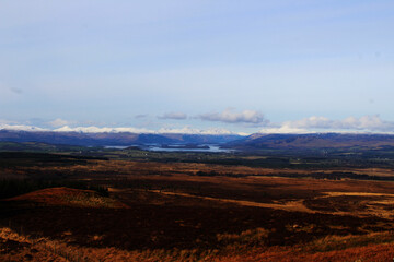 landscape of the mountains
