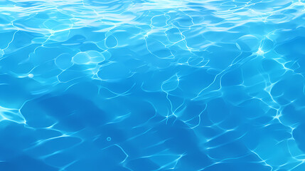 blue water in pool background