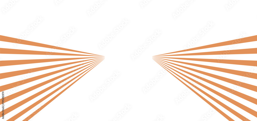 Poster vertical lines directed to the center background, panoramic high speed, rows lines, repeatable textu