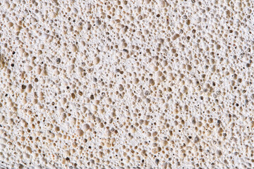 Background and texture pumice stone for cleaning feet and heels.