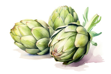 Obraz premium Green Organic Artichoke: Fresh Nature's Delight at the Market